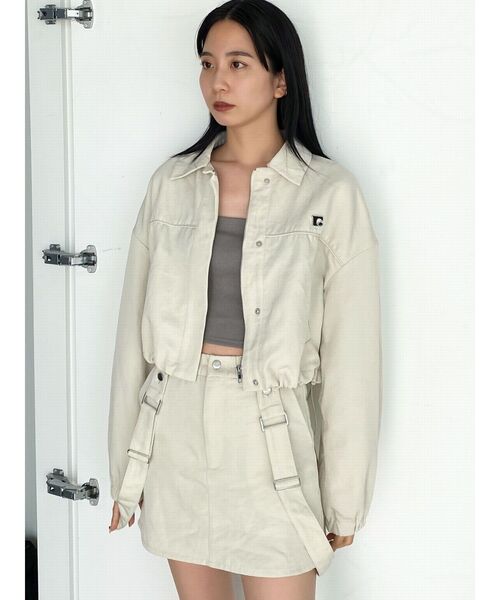 EMODA(エモダ)の「ハングサスペンダーミニスカート(スカート・レディース・グレー/ブラウン/アイボリー/ブラック/その他1/その他・SMALL/MEDIUM)」の12枚目の写真