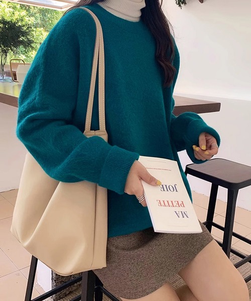Dita Muaj.(ディータムアージュ)の「【A4対応】ダブルベルトシンプルトート ポーチ付き(ショルダーバッグ・レディース・アイボリー/ブラック・FREE)」の15枚目の写真