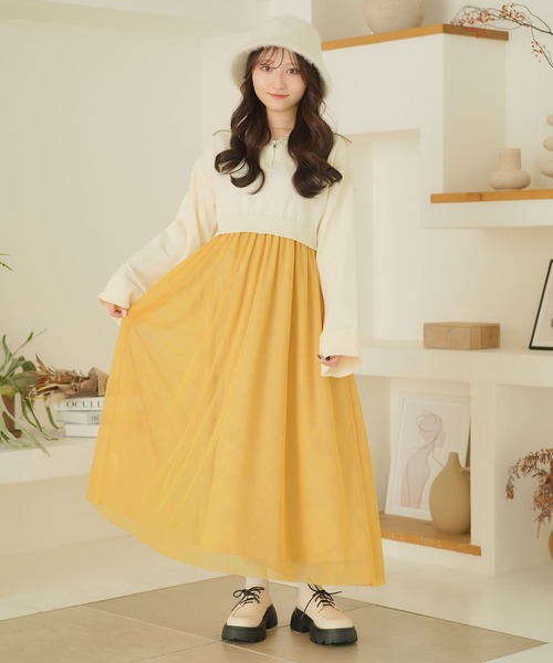 moulis'(ムーリス)の「ハーフジップニットドッキングワンピース(ワンピース・レディース・ホワイト/ブラウン・MEDIUM/LARGE/X-LARGE)」の16枚目の写真