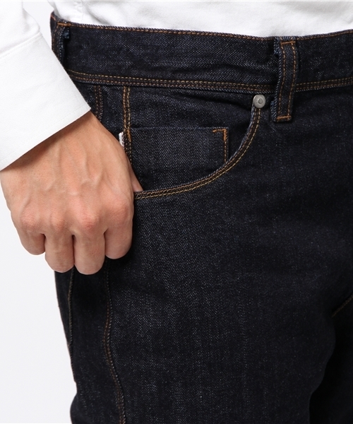 MORGAN HOMME（モルガンオム）の「ジャパンテーパードワンウォッシュデニム（デニムパンツ・メンズ・ネイビー・X-LARGE/SMALL/MEDIUM/LARGE）」の5枚目の写真