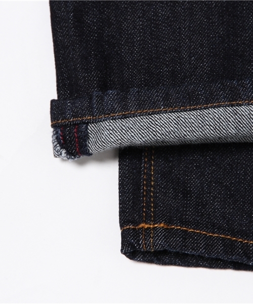 MORGAN HOMME（モルガンオム）の「ジャパンテーパードワンウォッシュデニム（デニムパンツ・メンズ・ネイビー・X-LARGE/SMALL/MEDIUM/LARGE）」の2枚目の写真