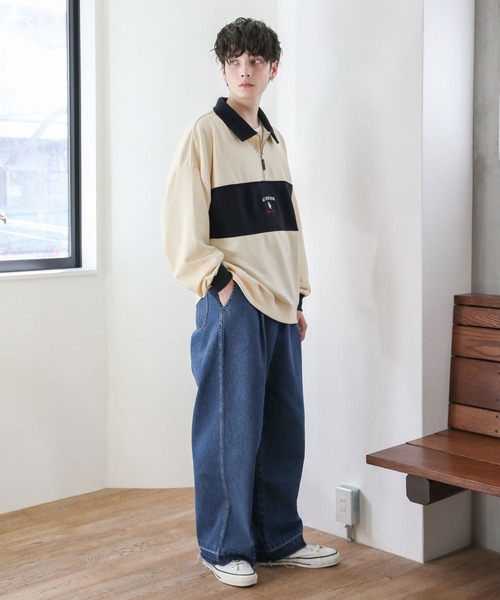 U.S. POLO ASSN.(ユーエスポロアッスン)の「U.S. POLO ASSN. 別注 ワンポイントロゴ刺繍ポロビッグシルエットハーフジップスウェット(スウェット・メンズ・アッシュグレー/ホワイト系/グレー系/ブラック/アイボリー/ブラック×グレー/ベージュ・L/M/S)」の12枚目の写真