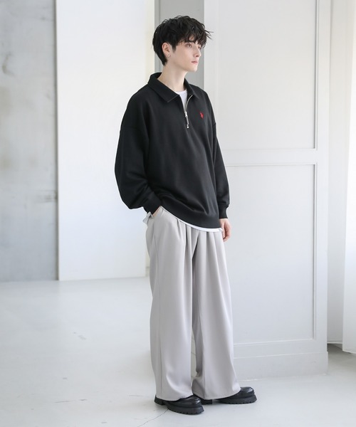 U.S. POLO ASSN.(ユーエスポロアッスン)の「U.S. POLO ASSN. 別注 ワンポイントロゴ刺繍ポロビッグシルエットハーフジップスウェット(スウェット・メンズ・アッシュグレー/ホワイト系/グレー系/ブラック/アイボリー/ブラック×グレー/ベージュ・L/M/S)」の21枚目の写真