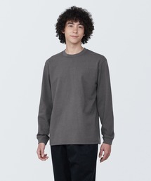 紳士 洗いざらし太番手クルーネック長袖Tシャツ