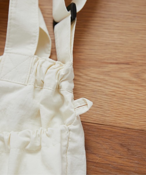 ANGIE（アンジー）の「ナイロン ドローストリング 2WAY ショルダーバッグ（ショルダーバッグ・レディース・アイボリー/ブラック・FREE）」の8枚目の写真