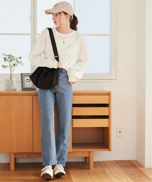 ナイロン ドローストリング 2WAY ショルダーバッグ（ショルダー
