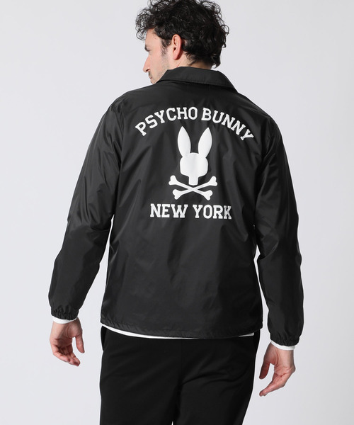 Psycho Bunny（サイコバニー）の「シルエットロゴ コーチジャケット