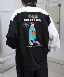 【PEZ × RED CAP GIRL】コラボ 無地 / クレリック配色 長袖ビッグシルエットシャツ
