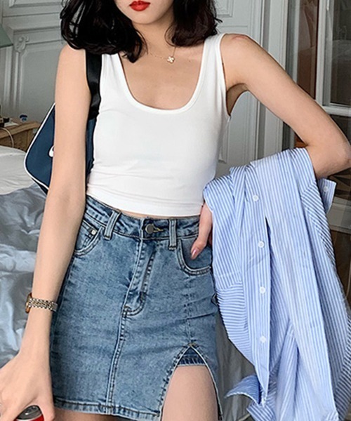 【関税込み】AMI Paris カーキ コットン デニム ミニスカート titivate デニムスカート デニムミニスカート : ZOZOTOWN Yahoo