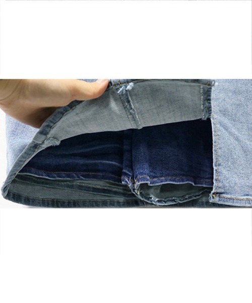 Miniministore（ミニミニストア）の「キュロット デニムスカート ミニスカート（デニムスカート・レディース・ブルー・M/L/XL/S/XS）」の20枚目の写真