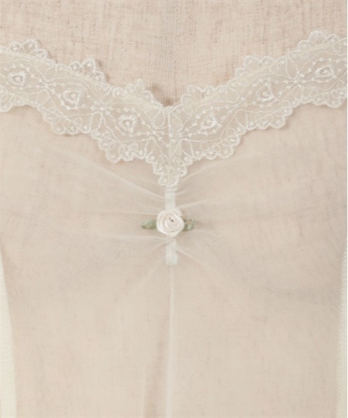 axes femme（アクシーズファム）の「チュール重ねイレヘムビスチェ（ベスト・レディース・ピンク/キナリ/ブラック・FREE）」の11枚目の写真