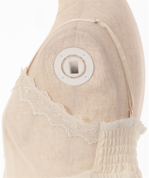 axes femme（アクシーズファム）の「チュール重ねイレヘムビスチェ（ベスト・レディース・ピンク/キナリ/ブラック・FREE）」の12枚目の写真