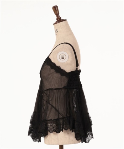 axes femme（アクシーズファム）の「チュール重ねイレヘムビスチェ（ベスト・レディース・ピンク/キナリ/ブラック・FREE）」の16枚目の写真