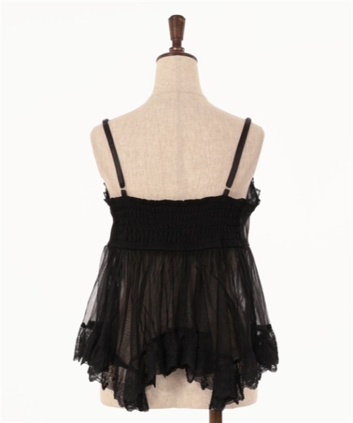 axes femme（アクシーズファム）の「チュール重ねイレヘムビスチェ（ベスト・レディース・ピンク/キナリ/ブラック・FREE）」の17枚目の写真