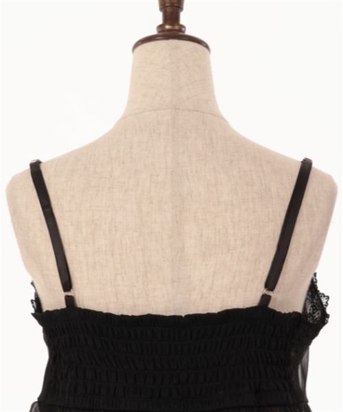 axes femme（アクシーズファム）の「チュール重ねイレヘムビスチェ（ベスト・レディース・ピンク/キナリ/ブラック・FREE）」の21枚目の写真