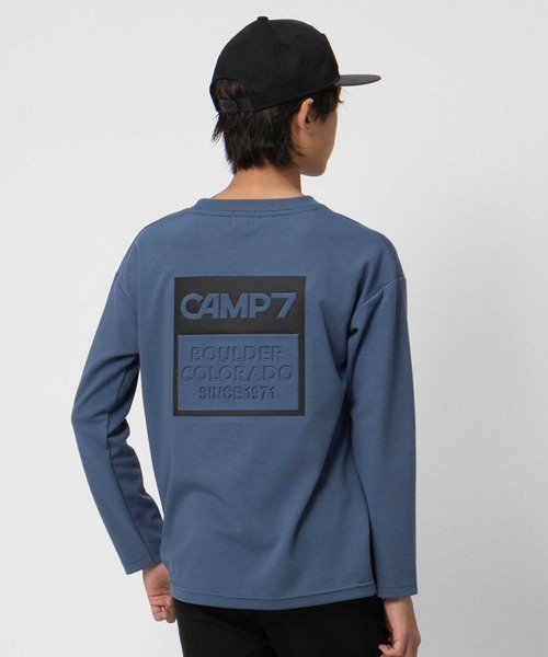 CAMP7(キャンプセブン)の「【CAMP7】プリントエンボス長袖Tシャツ(Tシャツ/カットソー・キッズ・ダークグレー/ブルー・120/150/130/140/160)」の8枚目の写真