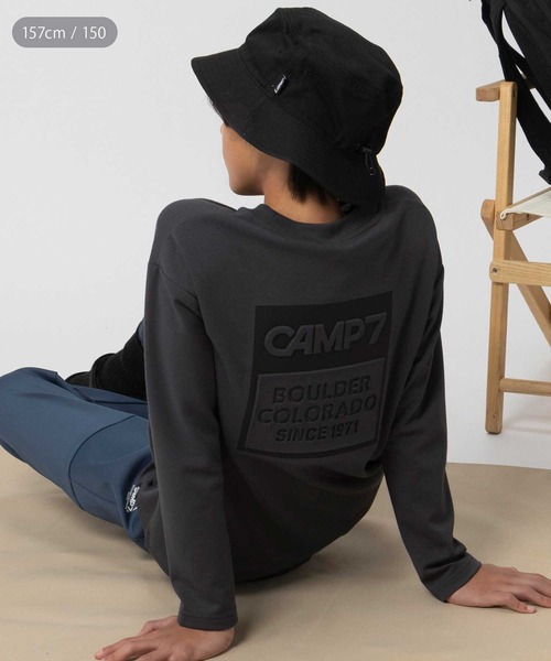 CAMP7(キャンプセブン)の「【CAMP7】プリントエンボス長袖Tシャツ(Tシャツ/カットソー・キッズ・ダークグレー/ブルー・120/150/130/140/160)」の16枚目の写真