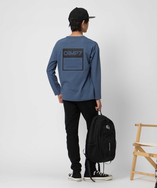 CAMP7(キャンプセブン)の「【CAMP7】プリントエンボス長袖Tシャツ(Tシャツ/カットソー・キッズ・ダークグレー/ブルー・120/150/130/140/160)」の15枚目の写真