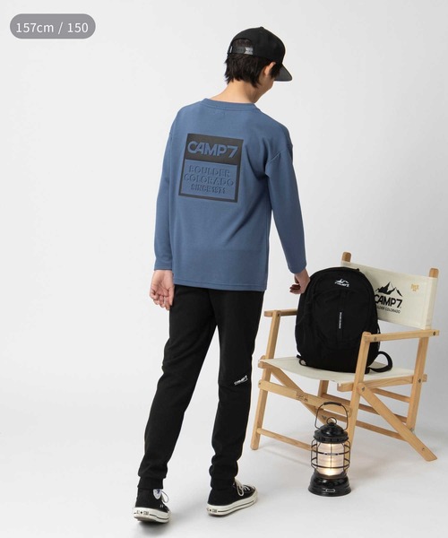 CAMP7(キャンプセブン)の「【CAMP7】プリントエンボス長袖Tシャツ(Tシャツ/カットソー・キッズ・ダークグレー/ブルー・120/150/130/140/160)」の13枚目の写真