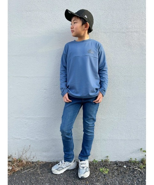 CAMP7(キャンプセブン)の「【CAMP7】プリントエンボス長袖Tシャツ(Tシャツ/カットソー・キッズ・ダークグレー/ブルー・120/150/130/140/160)」の10枚目の写真
