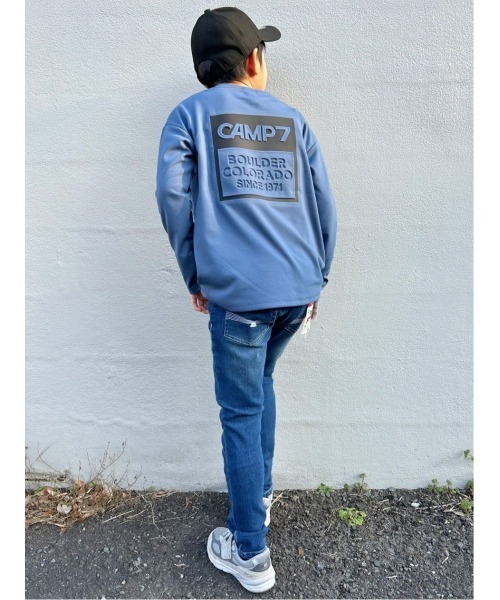 CAMP7(キャンプセブン)の「【CAMP7】プリントエンボス長袖Tシャツ(Tシャツ/カットソー・キッズ・ダークグレー/ブルー・120/150/130/140/160)」の19枚目の写真