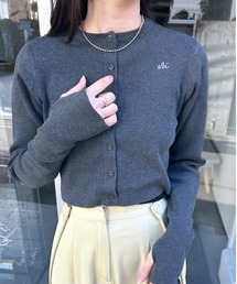 mline | 【4色展開】[mline]ロゴ刺繍カーディガン(カーディガン/ボレロ)