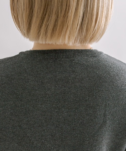 mline（エムライン）の「【4色展開】[mline]ロゴ刺繍カーディガン（カーディガン/ボレロ・レディース・ベージュ/ピンク/チャコールグレー/ブルー・FREE）」の18枚目の写真