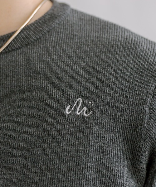 mline（エムライン）の「【4色展開】[mline]ロゴ刺繍カーディガン（カーディガン/ボレロ・レディース・ベージュ/ピンク/チャコールグレー/ブルー・FREE）」の17枚目の写真