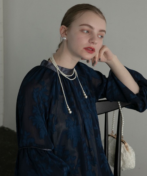 BONLECILL noir(ボンルシールノワール)の「【BONLECILL noir】ロングパールネックレス(ネックレス・レディース・ホワイト・FREE)」の7枚目の写真