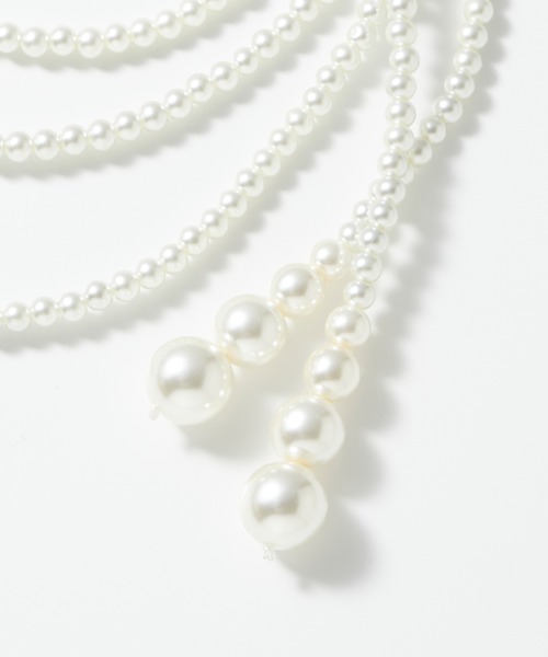 BONLECILL noir(ボンルシールノワール)の「【BONLECILL noir】ロングパールネックレス(ネックレス・レディース・ホワイト・FREE)」の14枚目の写真