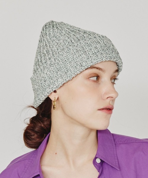 Chapeau d' O(シャポードオー)の「Chapeau d' O Lily Knit Watch / シャポードオー(ニットキャップ/ビーニー・レディース・ブラック/グレー/ライトパープル・FREE)」の13枚目の写真