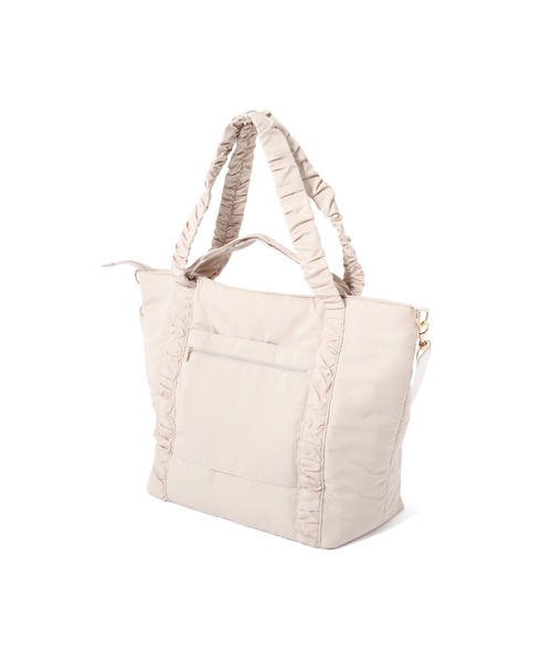 Francfranc（フランフラン）の「クラシックフラワー トラベルバッグ ライトピンク　撥水加工 旅行 トラベル キャリーオン 軽量（トートバッグ・レディース・ライトピンク・FREE）」の3枚目の写真