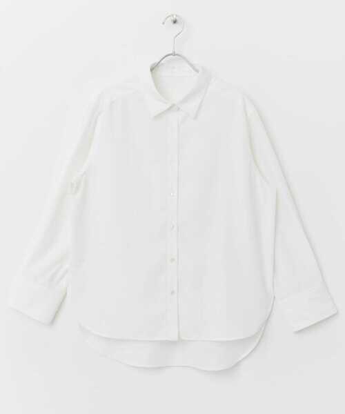URBAN RESEARCH ROSSO WOMEN（アーバンリサーチ　ロッソ）の「イージーケアオーバーシャツ（シャツ/ブラウス・レディース・ホワイト/ネイビー/ストライプ・FREE）」の11枚目の写真