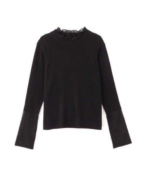 PROPORTION BODY DRESSING（プロポーションボディドレッシング）の「シアードッキングリブニット / 1214170303（ニット/セーター・レディース・ホワイト系その他/ブルー/ブラック・FREE）」の4枚目の写真