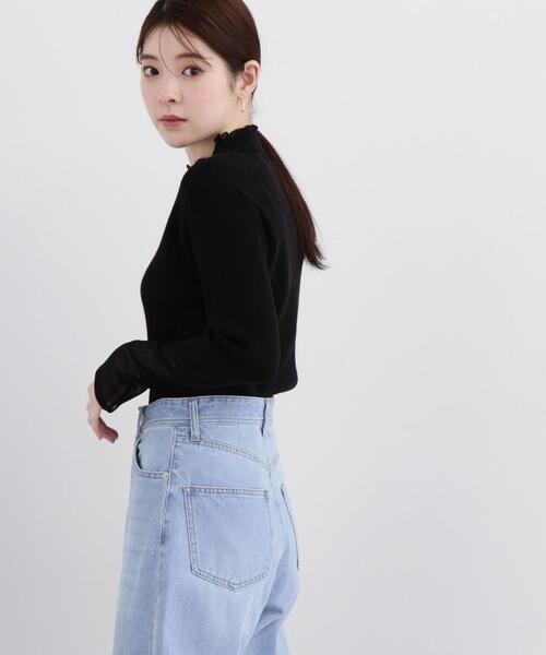 PROPORTION BODY DRESSING（プロポーションボディドレッシング）の「シアードッキングリブニット / 1214170303（ニット/セーター・レディース・ホワイト系その他/ブルー/ブラック・FREE）」の5枚目の写真