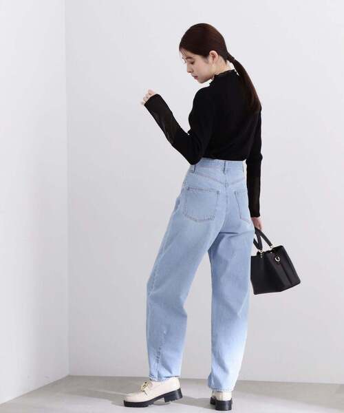 PROPORTION BODY DRESSING（プロポーションボディドレッシング）の「シアードッキングリブニット / 1214170303（ニット/セーター・レディース・ホワイト系その他/ブルー/ブラック・FREE）」の8枚目の写真