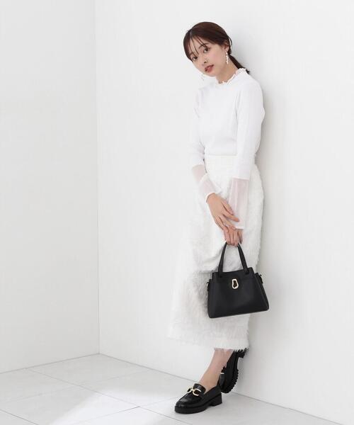 PROPORTION BODY DRESSING（プロポーションボディドレッシング）の「シアードッキングリブニット / 1214170303（ニット/セーター・レディース・ホワイト系その他/ブルー/ブラック・FREE）」の16枚目の写真