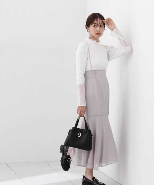 PROPORTION BODY DRESSING（プロポーションボディドレッシング）の「シアードッキングリブニット / 1214170303（ニット/セーター・レディース・ホワイト系その他/ブルー/ブラック・FREE）」の19枚目の写真