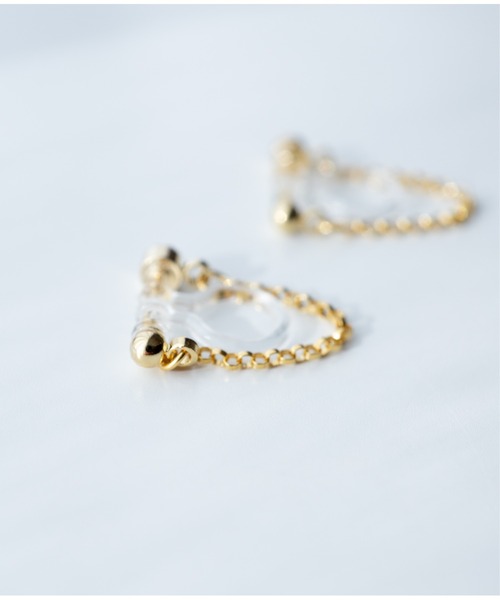 Meach.（ミーチ）の「【Meach.】14kgf/2wayチェーンフープイヤリング/樹脂ノンホールピアス（イヤリング・レディース・その他1/その他2/その他3・FREE）」の14枚目の写真