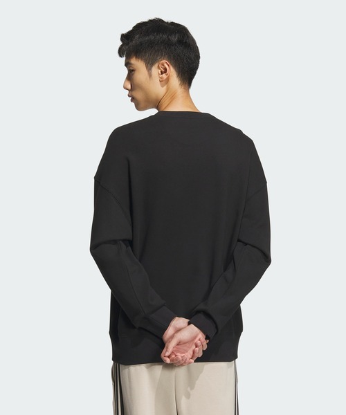 adidas(アディダス)の「エッセンシャルズ プラス ルーズフィット スモールロゴ フレンチテリー スウェットシャツ / トレーナー / アディダス adidas(スウェット・メンズ・ブルー/グレー/ブラック/ホワイト/グリーン/ネイビー/グリーン系その他・MEDIUM/SMALL/X-SMALL/XX-LARGE/XX-SMALL/3XL/LARGE/X-LARGE)」の12枚目の写真