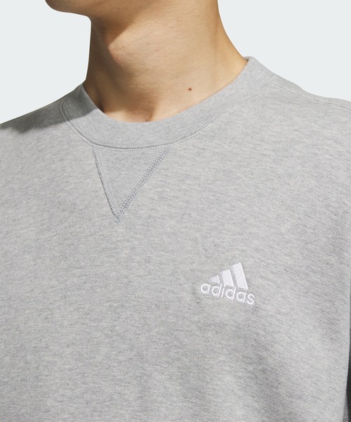 adidas(アディダス)の「エッセンシャルズ プラス ルーズフィット スモールロゴ フレンチテリー スウェットシャツ / トレーナー / アディダス adidas(スウェット・メンズ・ブルー/グレー/ブラック/ホワイト/グリーン/ネイビー/グリーン系その他・MEDIUM/SMALL/X-SMALL/XX-LARGE/XX-SMALL/3XL/LARGE/X-LARGE)」の18枚目の写真