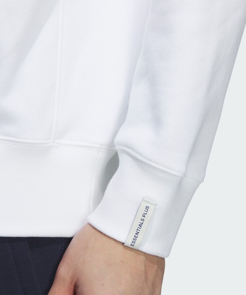 adidas(アディダス)の「エッセンシャルズ プラス ルーズフィット スモールロゴ フレンチテリー スウェットシャツ / トレーナー / アディダス adidas(スウェット・メンズ・ブルー/グレー/ブラック/ホワイト/グリーン/ネイビー/グリーン系その他・MEDIUM/SMALL/X-SMALL/XX-LARGE/XX-SMALL/3XL/LARGE/X-LARGE)」の11枚目の写真