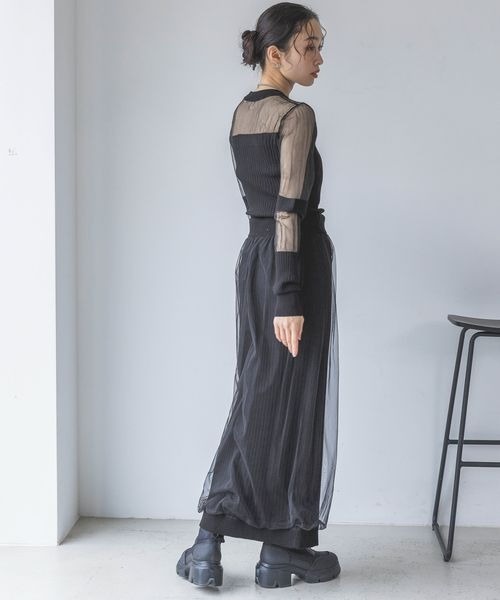JEANASIS ビーズシアーハイネックLS/148474 JEANASIS tシャツ ビーズシアーハイネックLS/148474 レディース