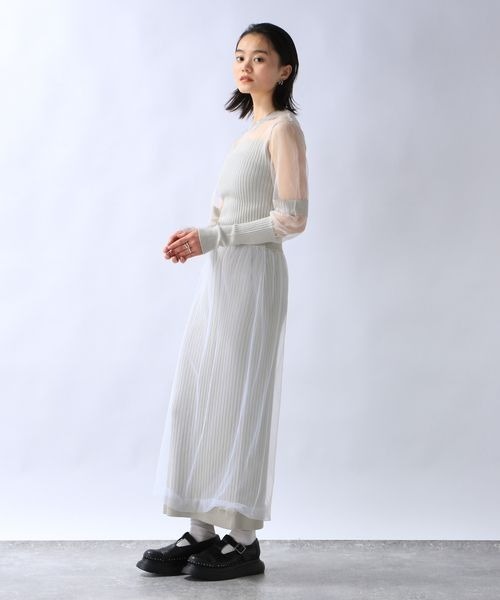 JEANASIS ビーズシアーハイネックLS/148474 JEANASIS tシャツ ビーズシアーハイネックLS/148474 レディース