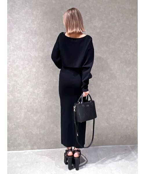 GYDA（ジェイダ）の「mix material BOXバッグ（ハンドバッグ・レディース・オフホワイト/ブラック・FREE）」の17枚目の写真