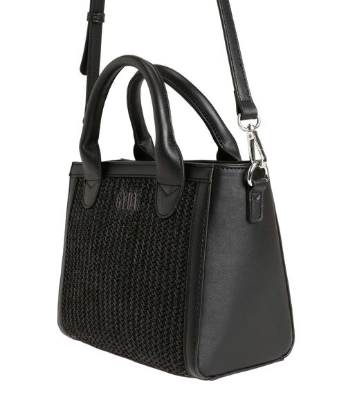 GYDA（ジェイダ）の「mix material BOXバッグ（ハンドバッグ・レディース・オフホワイト/ブラック・FREE）」の18枚目の写真