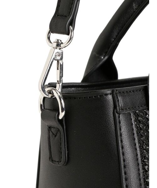 GYDA（ジェイダ）の「mix material BOXバッグ（ハンドバッグ・レディース・オフホワイト/ブラック・FREE）」の20枚目の写真