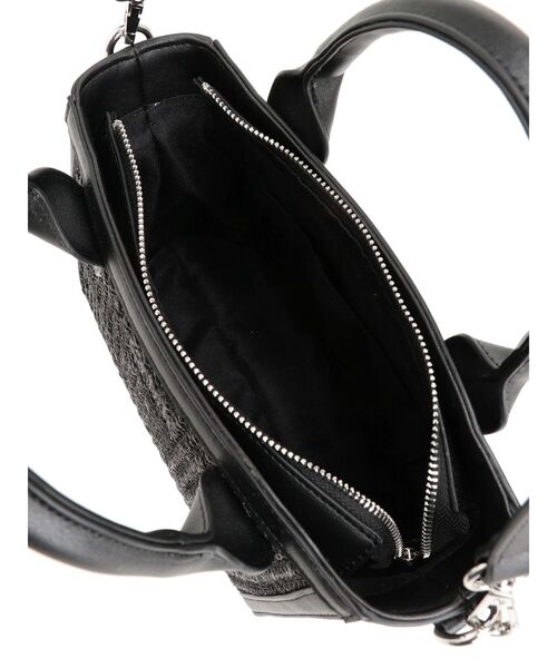 GYDA（ジェイダ）の「mix material BOXバッグ（ハンドバッグ・レディース・オフホワイト/ブラック・FREE）」の21枚目の写真