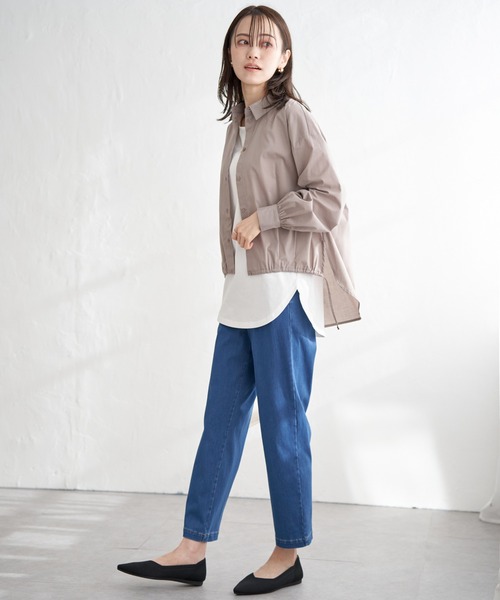 ikka（イッカ）の「【雑誌InRed6月号掲載】コットンUSA裾ラウンドノースリプルオーバー（タンクトップ・レディース・その他1/オフホワイト/ブラック・L/M/S）」の19枚目の写真