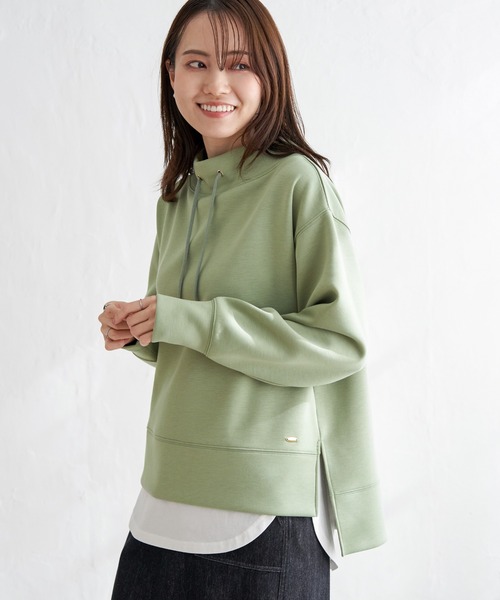 ikka（イッカ）の「【雑誌InRed6月号掲載】コットンUSA裾ラウンドノースリプルオーバー（タンクトップ・レディース・その他1/オフホワイト/ブラック・L/M/S）」の20枚目の写真